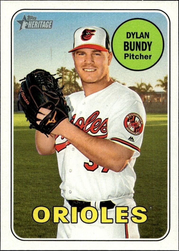 2018 Topps Heritage Dylan Bundy #347 trading card