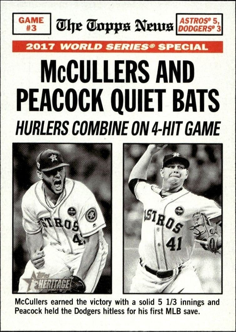 2018 Topps Heritage Lance McCullers Jr. #164 trading card