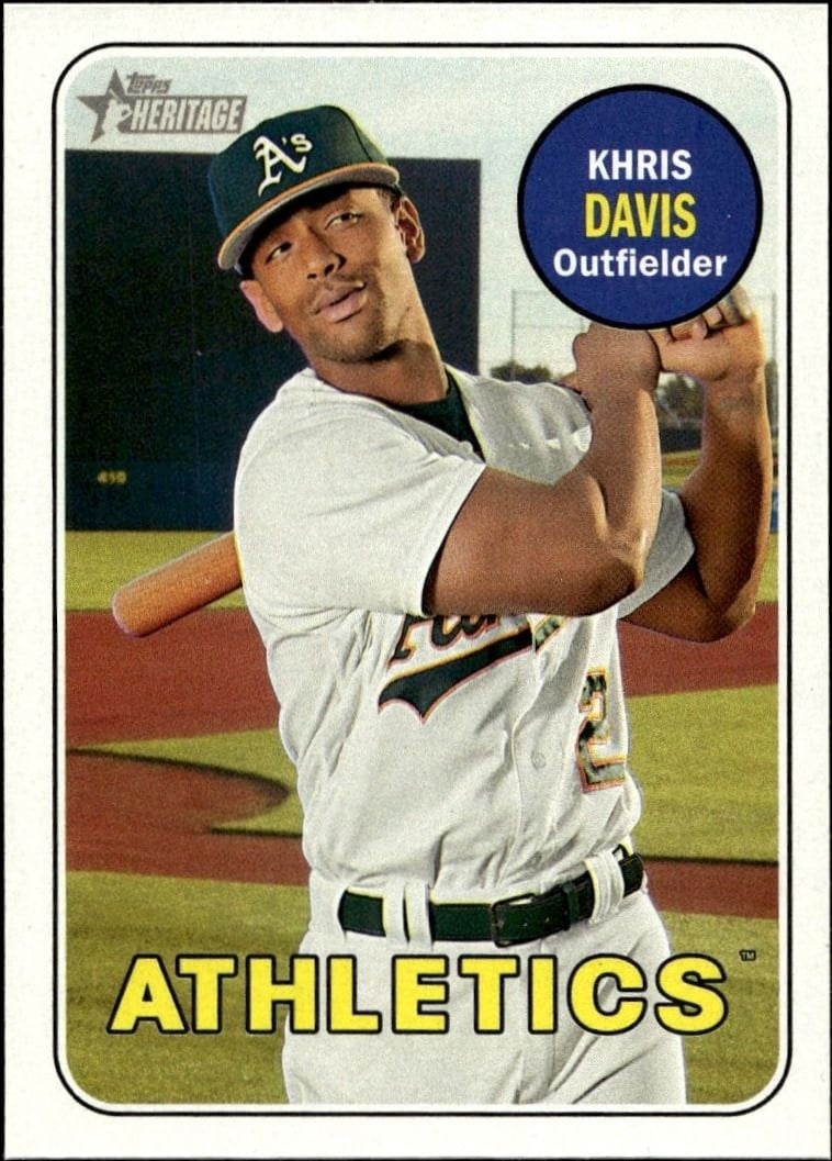 2018 Topps Heritage Khris Davis #260 trading card