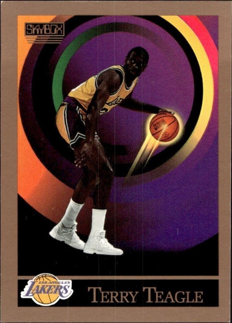 1990-91 Skybox Terry Teagle #392 trading card