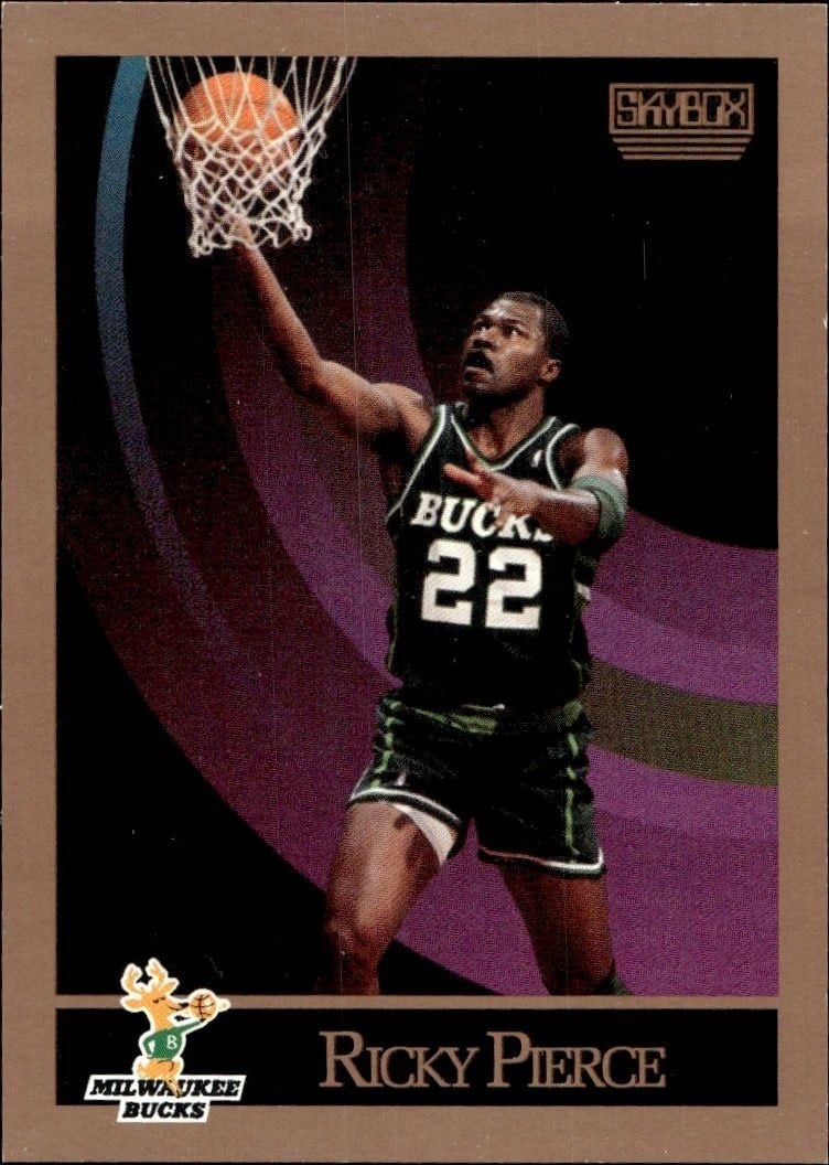 1990-91 Skybox Ricky Pierce #162 trading card