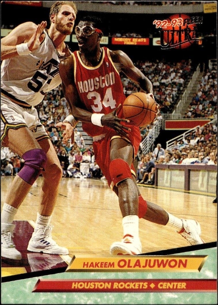 1992-93 Fleer Ultra Hakeem Olajuwon #72 trading card