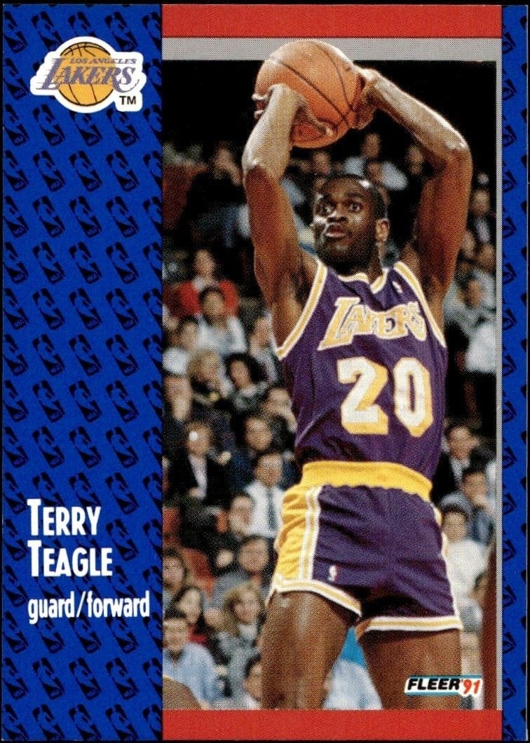 1991-92 Fleer Terry Teagle #103 trading card