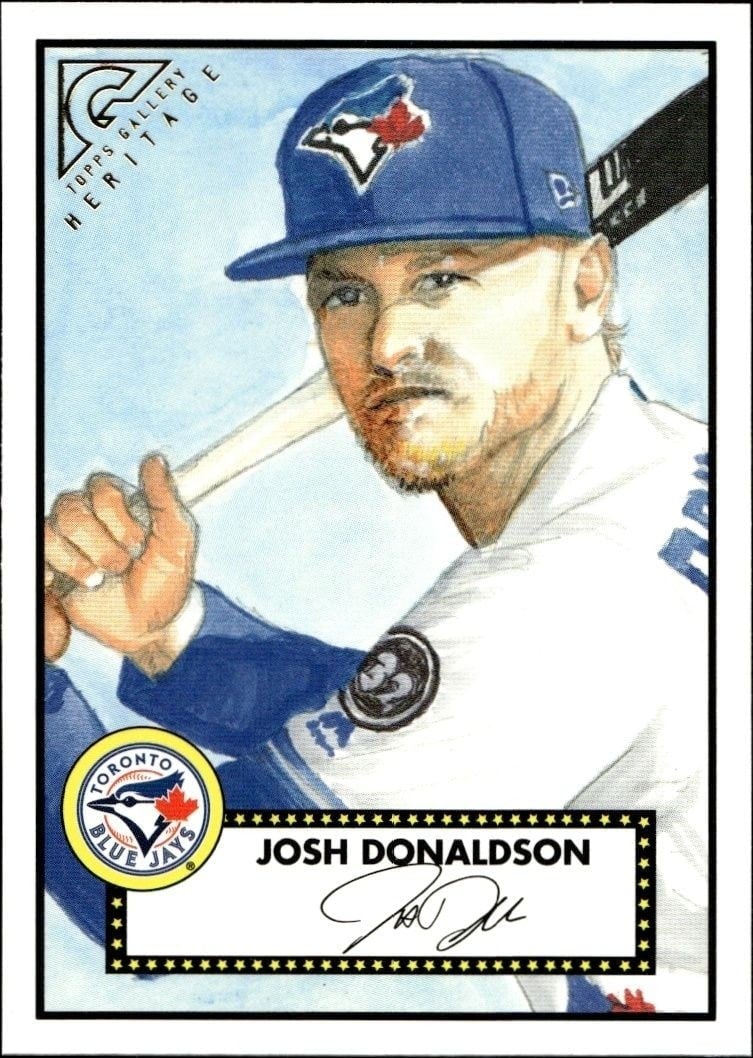 Josh Donaldson 2018 Topps Gallery #H-5 Baseball Trading Card - Front 2018 Topps Gallery Josh Donaldson #H-5 baseball trading card front