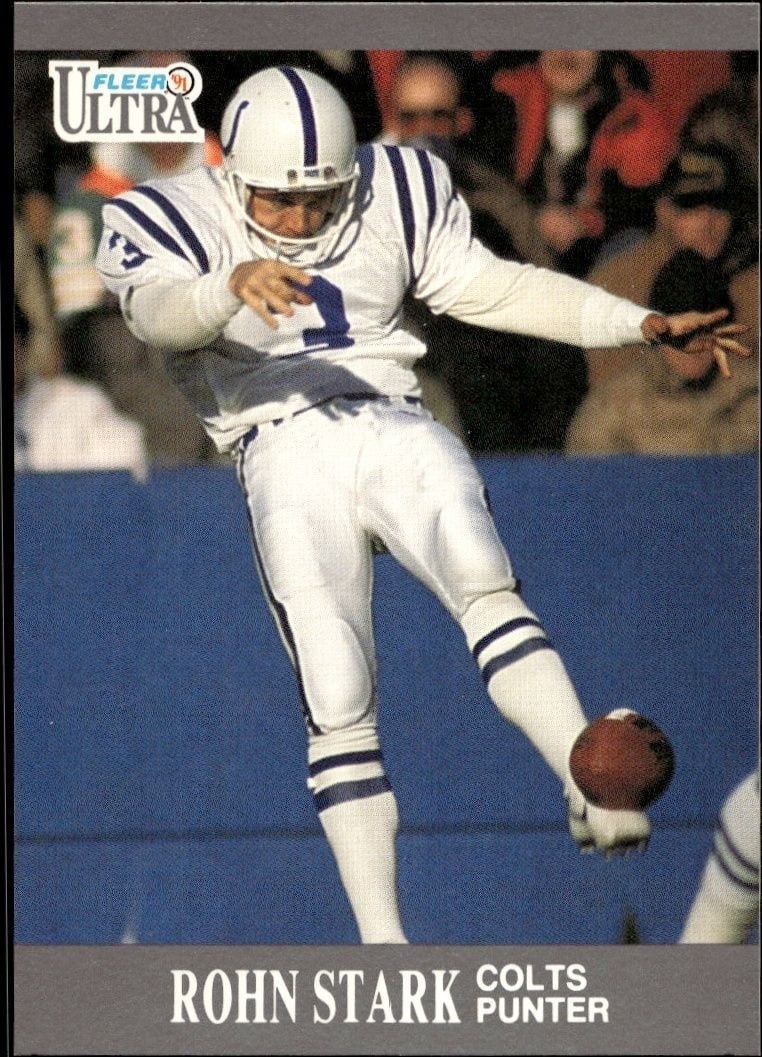 Rohn Stark 1991 Fleer Ultra Ultra #61 Football Trading Card - Front 1991 Fleer Ultra Ultra Rohn Stark #61 football trading card front