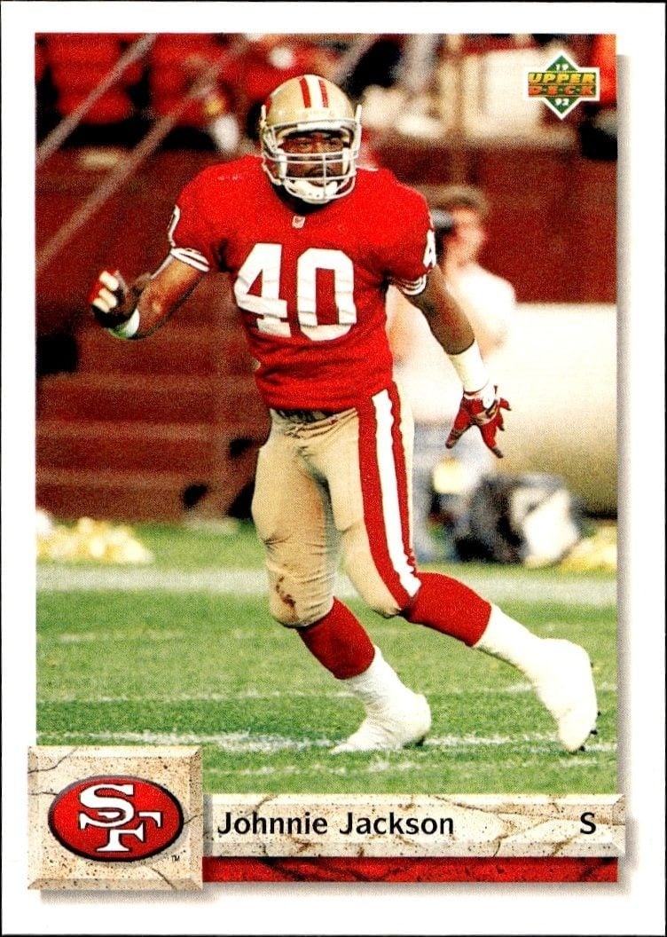 1992 Upper-Deck Johnnie Jackson #450 trading card