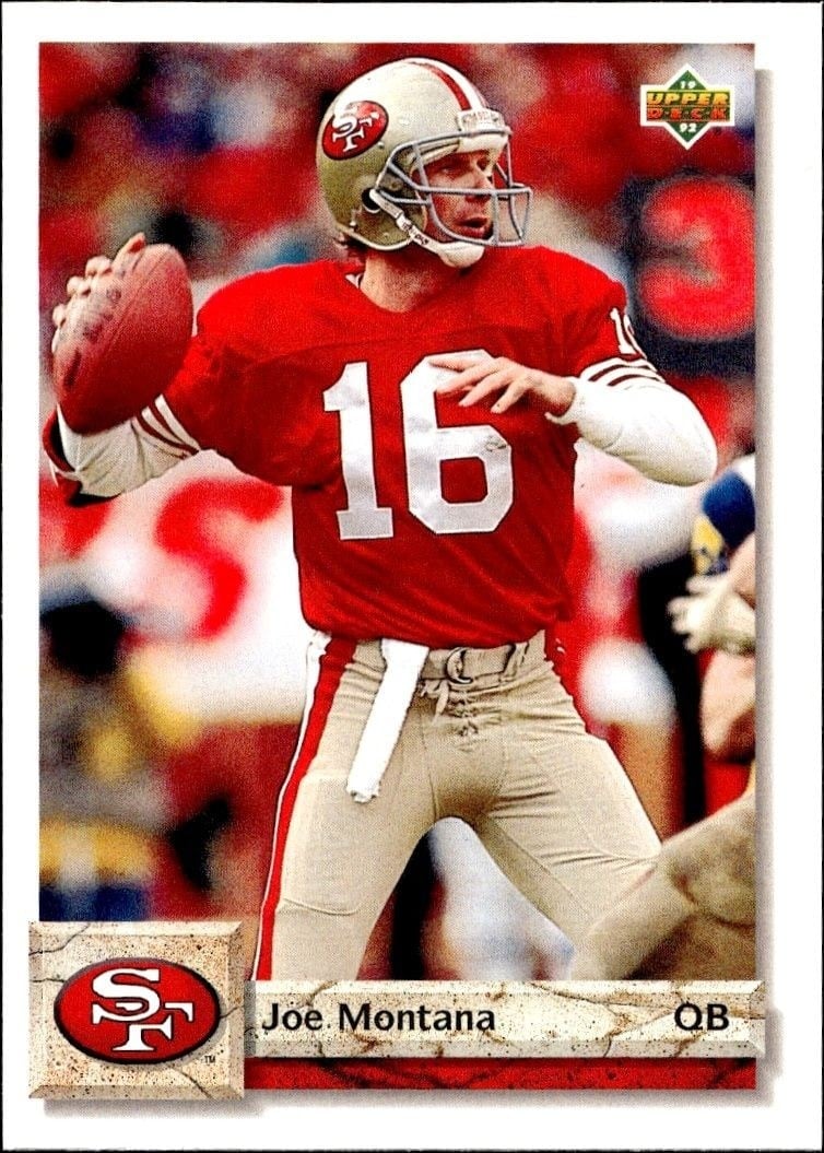 1992 Upper-Deck Joe Montana #560 trading card