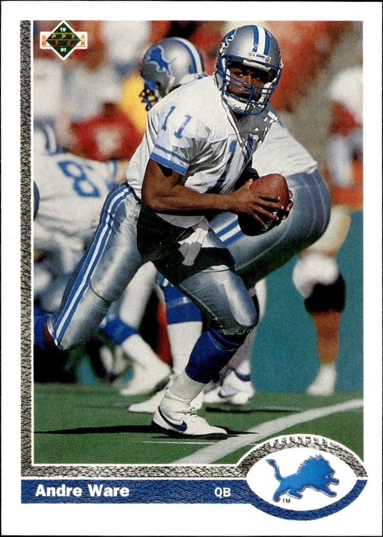 1991 Upper-Deck Andre Ware #301 trading card
