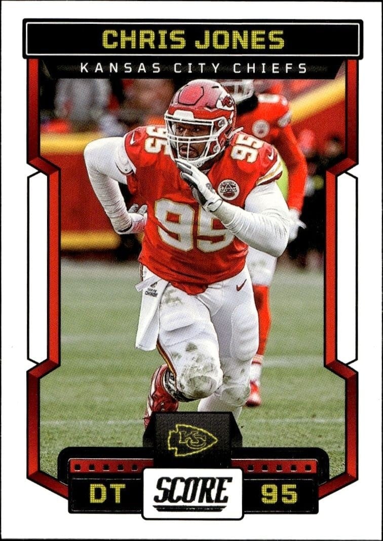 2023 Panini Score Chris Jones #126 trading card