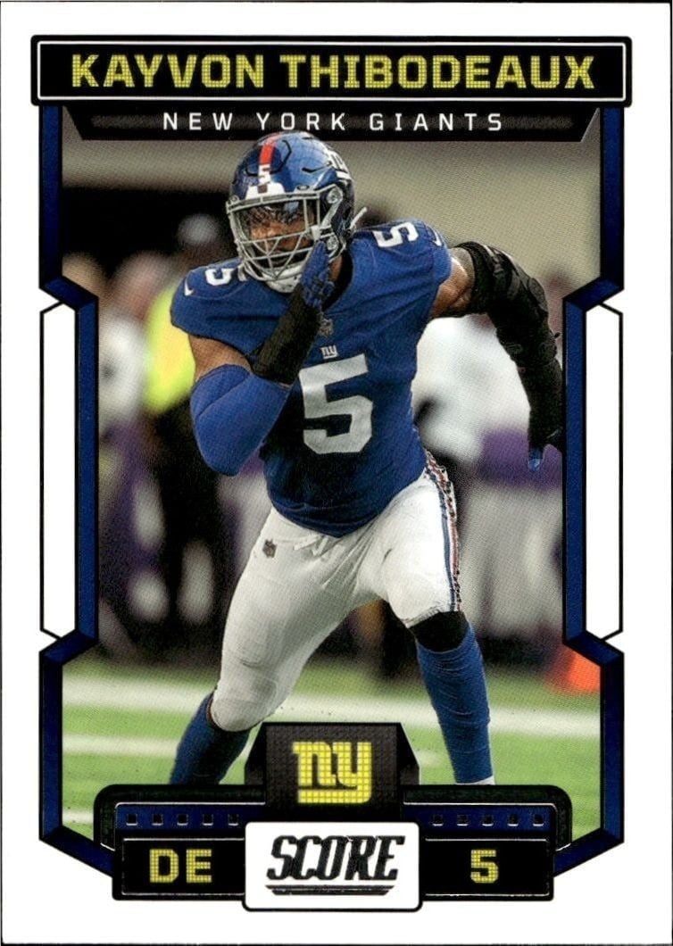 2022 Panini Score Carl Nassib #129 trading card