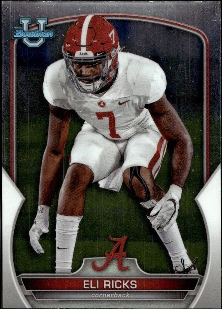 2022 Bowman University Chrome Eli Ricks #28 trading card