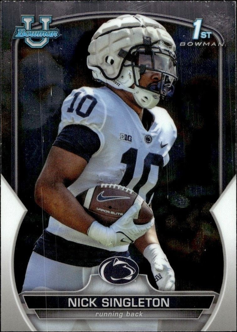 2022 Bowman University Chrome Nick Singleton #87 trading card