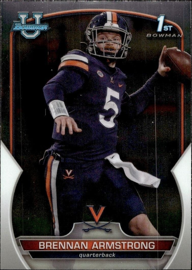 2022 Bowman University Chrome Brennan Armstrong #53 trading card
