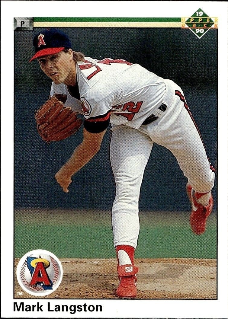 Mark Langston 1990 Upper Deck High Number #783 Baseball Trading Card - Front 1990 Upper Deck High Number Mark Langston #783 baseball trading card front