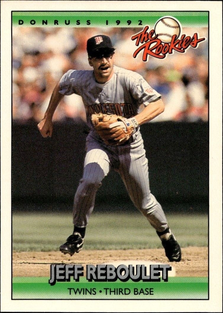1992 Donruss the Rookies Jeff Reboulet #100 trading card