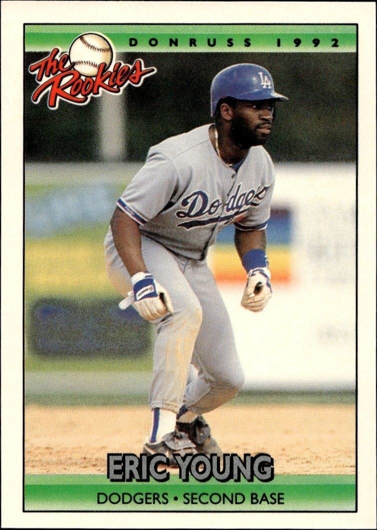 1992 Donruss the Rookies Eric Young #128 trading card