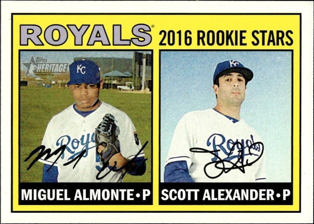 2016 Topps Heritage Miguel Almonte #167 trading card