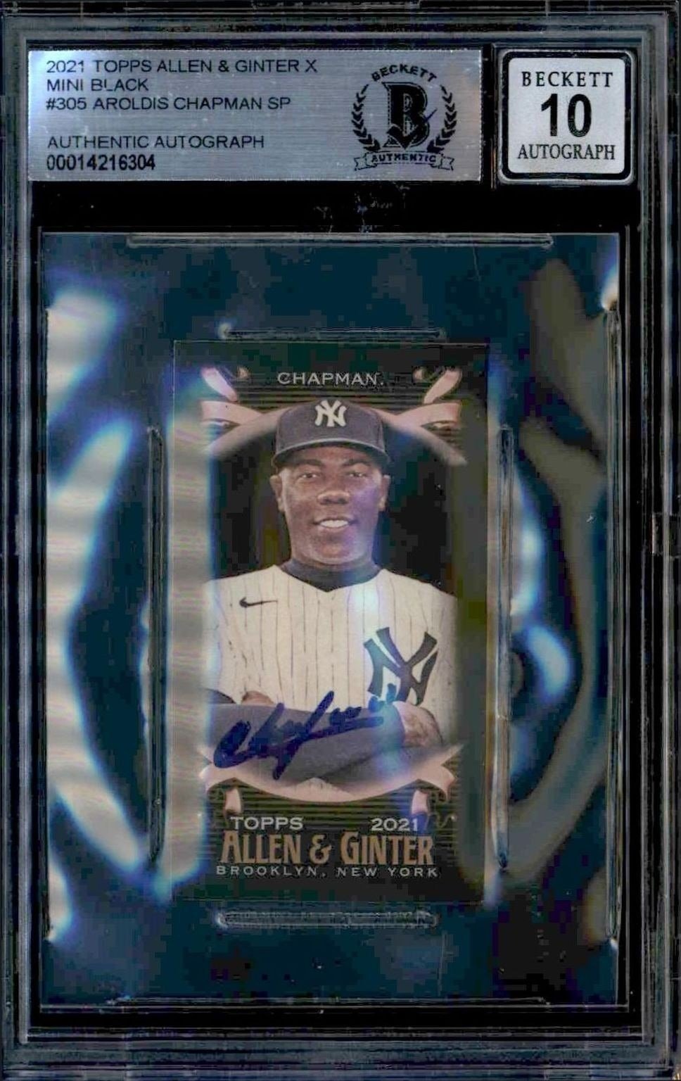 2021 Topps Allen & Ginter X Aroldis Chapman #305 trading card