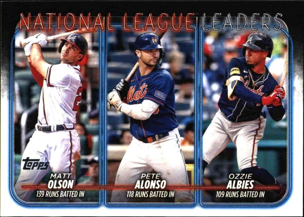 Matt Olson 2024 Topps #293 Baseball Trading Card - Front 2024 Topps Matt Olson #293 baseball trading card front