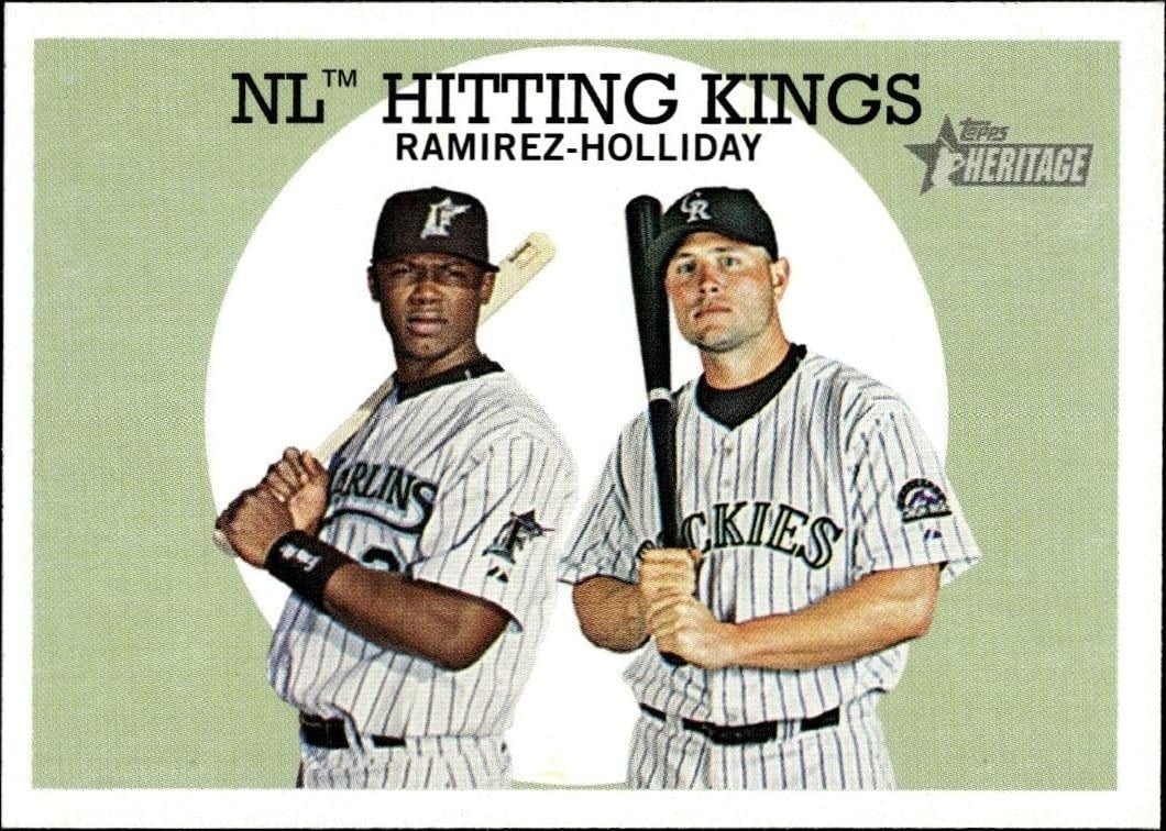 Hanley Ramirez 2008 Topps Heritage #317 Baseball Trading Card - Front 2008 Topps Heritage Hanley Ramirez #317 baseball trading card front