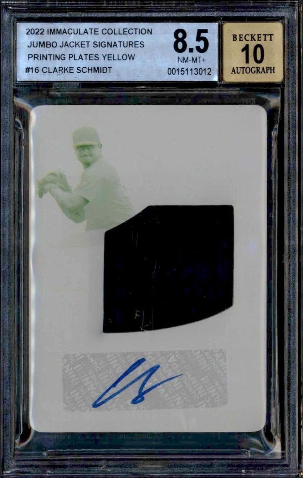 2022 Panini Immaculate Collection Clarke Schmidt #JJS-CS trading card