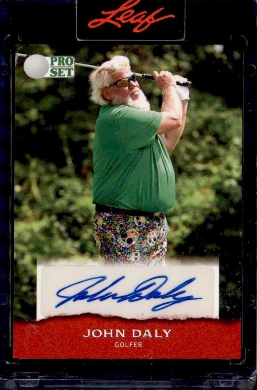 John Daly 2022 Leaf Pro Set #PSA-JD1 Golf Trading Card - Front 2022 Leaf Pro Set John Daly #PSA-JD1 golf trading card front