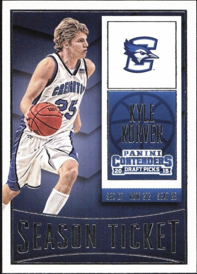 Kyle Korver 2015-16 Panini Contenders Draft Picks #62 Basketball Trading Card - Front 2015-16 Panini Contenders Draft Picks Kyle Korver #62 basketball trading card front