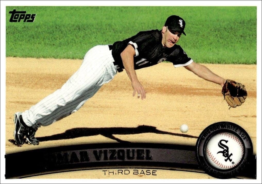 2011 Topps Series 1 Omar Vizquel #243 trading card