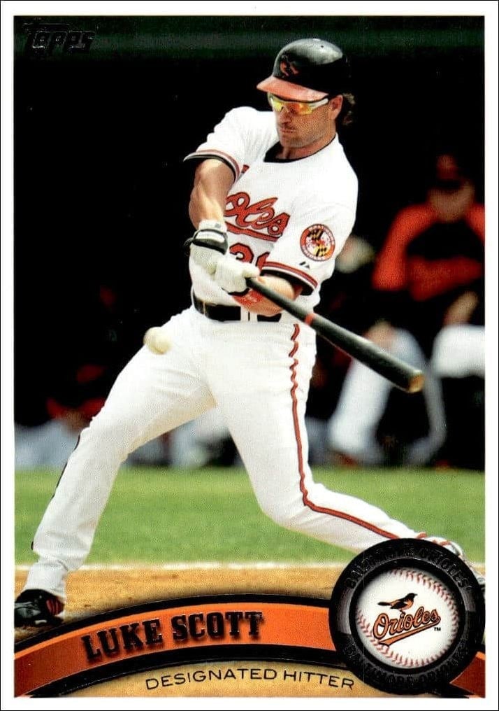 2011 Topps Series 1 Luke Scott #294 trading card