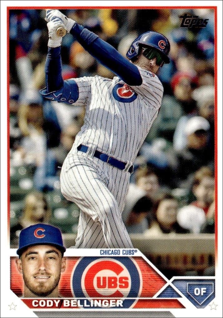 Cody Bellinger 2023 Topps Update Series #US300 Baseball Trading Card - Front 2023 Topps Update Series Cody Bellinger #US300 baseball trading card front