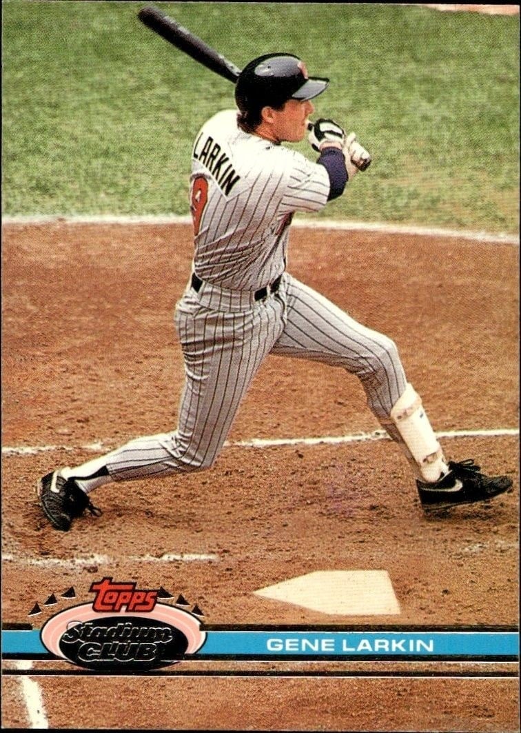 1991 Topps Stadium Club Gene Larkin #132 trading card