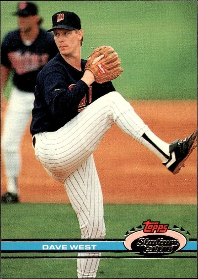 1991 Topps Stadium Club Dave West #34 trading card