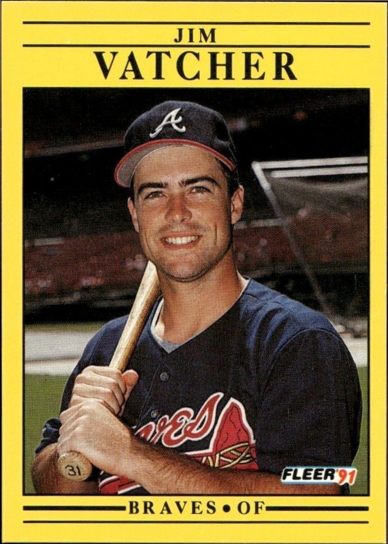 1991 Fleer Jim Vatcher #708 trading card