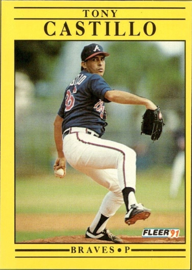 Tony Castillo 1991 Fleer #685 Baseball Trading Card - Front 1991 Fleer Tony Castillo #685 baseball trading card front