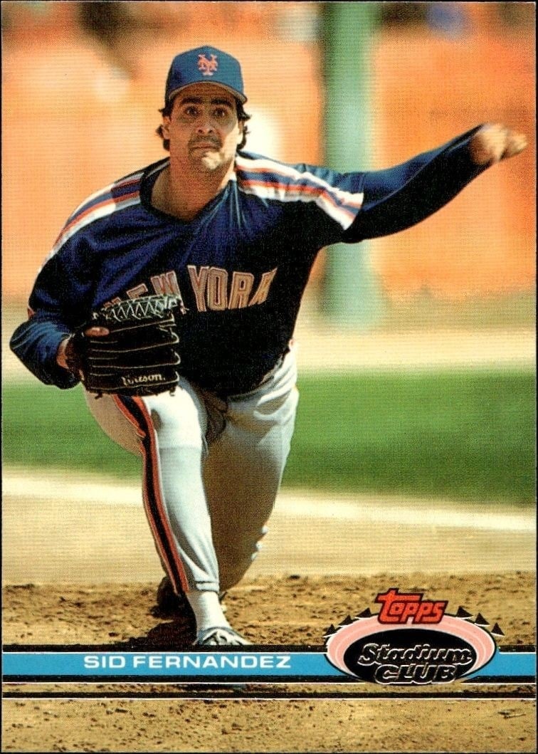 1991 Topps Stadium Club Sid Fernandez #225 trading card