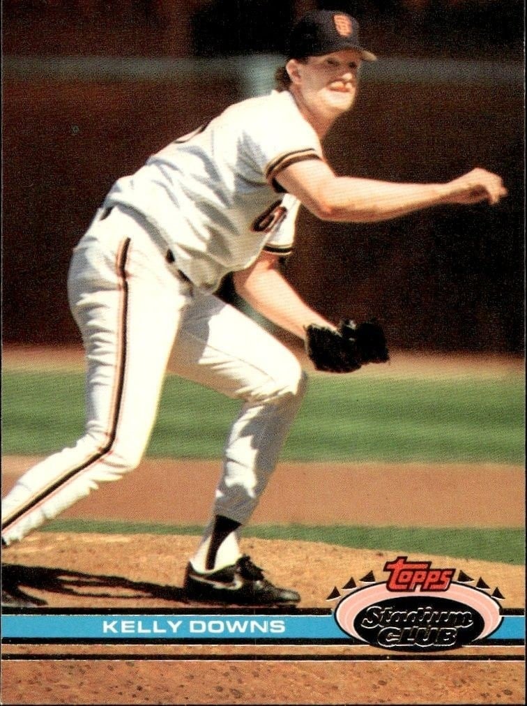 1991 Topps Stadium Club Kelly Downs #193 baseball trading card front