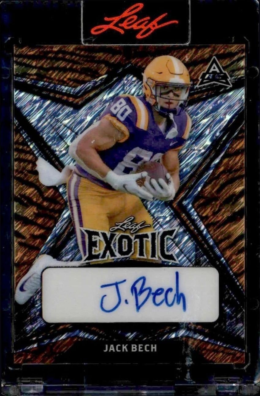 2022 Leaf Exotic Jack Bech #BA-JB4 trading card