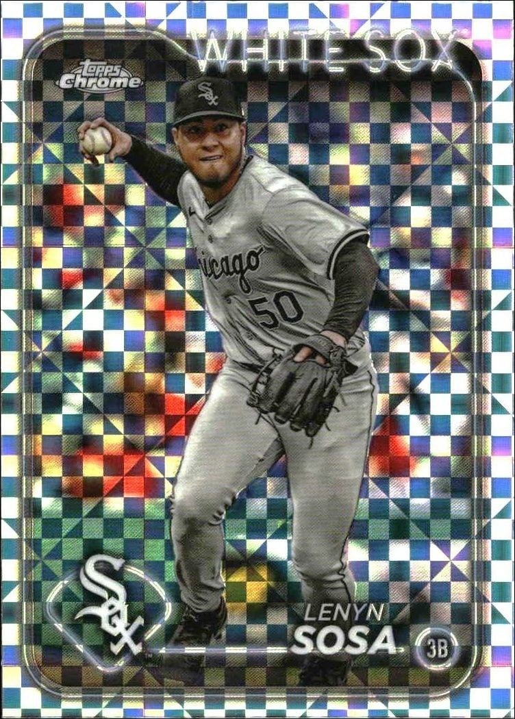 Lenyn Sosa 2024 Topps Chrome Update Series #USC33 Baseball Trading Card - Front 2024 Topps Chrome Update Series Lenyn Sosa #USC33 baseball trading card front