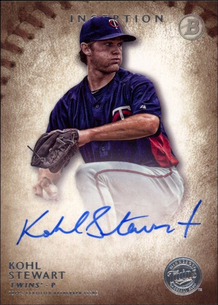 Kohl Stewart 2015 Bowman Inception #PA-KST Baseball Trading Card - Front 2015 Bowman Inception Kohl Stewart #PA-KST baseball trading card front