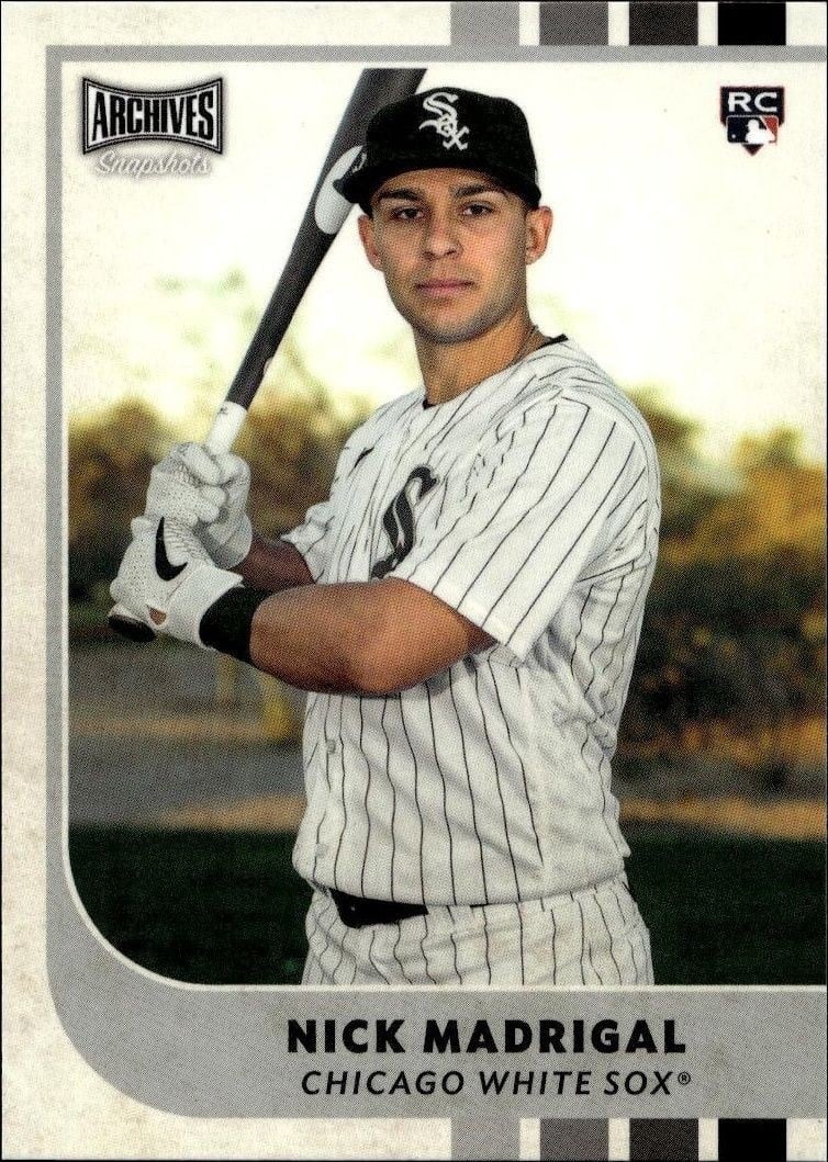 Nick Madrigal 2021 Topps Archives Snapshots #16 Baseball Trading Card - Front 2021 Topps Archives Snapshots Nick Madrigal #16 baseball trading card front