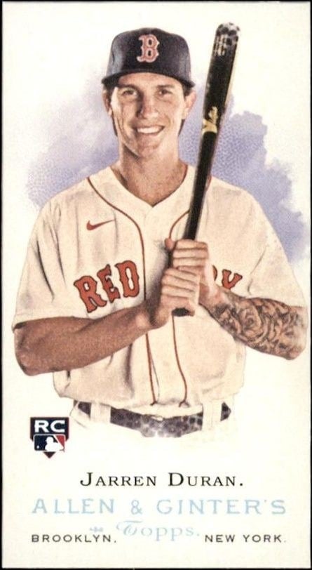 Jarren Duran 2022 Topps Allen & Ginter #RDV-5 Baseball Trading Card - Front 2022 Topps Allen & Ginter Jarren Duran #RDV-5 baseball trading card front