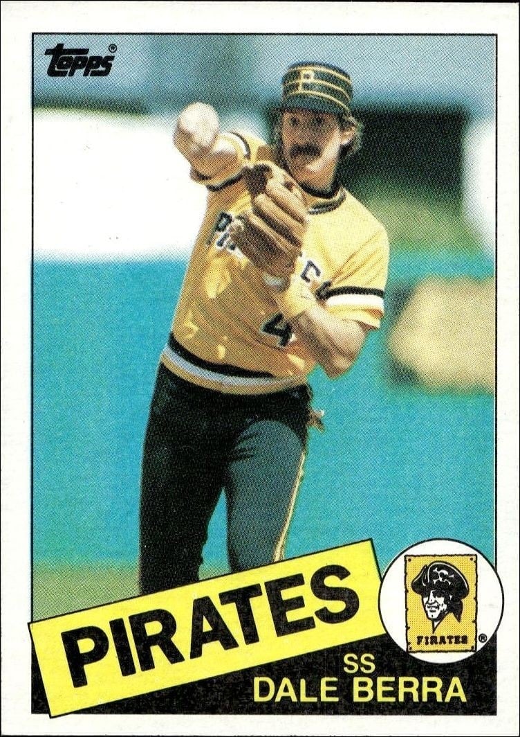 Dale Berra 1985 Topps #305 Baseball Trading Card - Front 1985 Topps Dale Berra #305 baseball trading card front