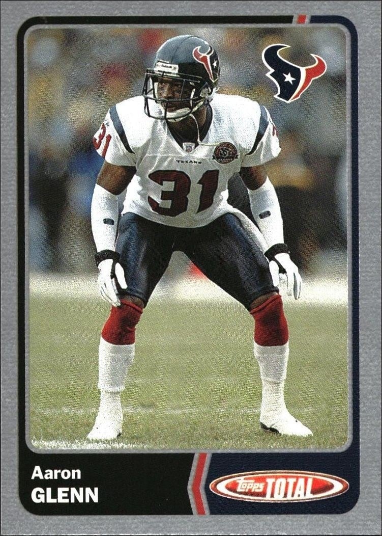 2003 Topps Total Aaron Glenn #296 trading card