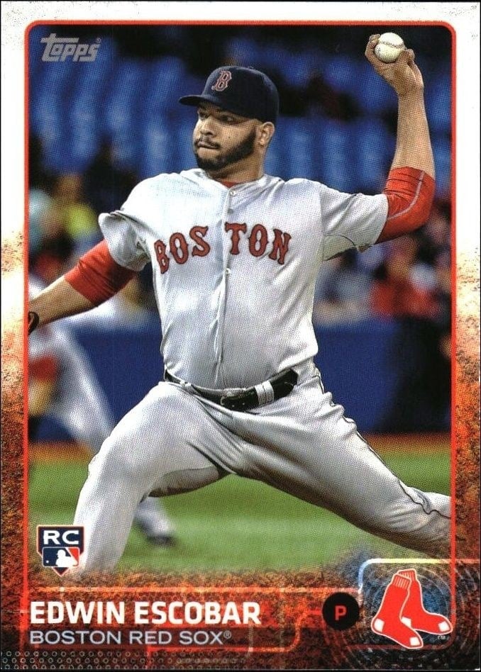 Edwin Escobar 2015 Topps #77 Baseball Trading Card - Front 2015 Topps Edwin Escobar #77 baseball trading card front