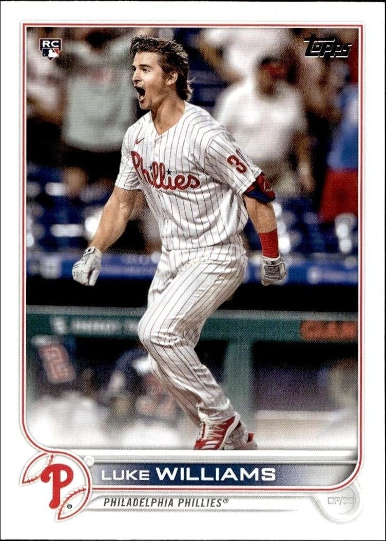 Luke Williams 2022 Topps #62B Baseball Trading Card - Front 2022 Topps Luke Williams #62B baseball trading card front