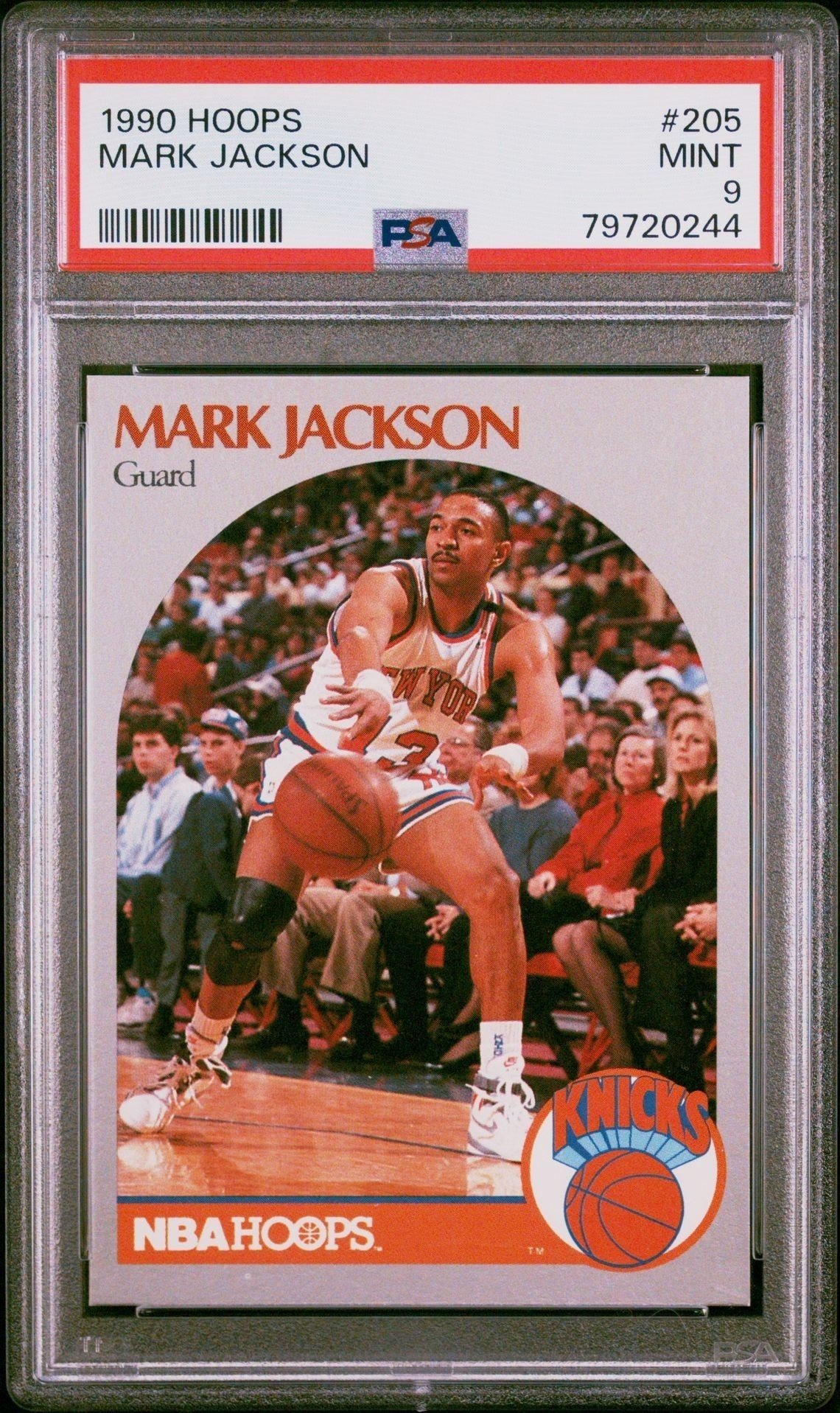 1990-91 Skybox NBA Hoops Mark Jackson #205 basketball trading card front