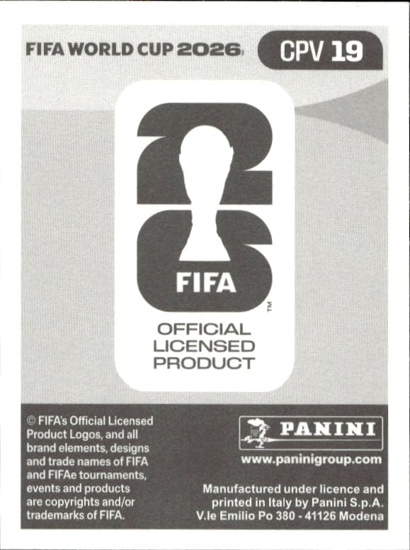 2026 Panini FIFA World Cup Willy Semedo #CPV 19 soccer trading card back