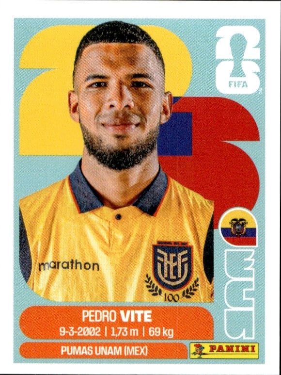 2026 Panini FIFA World Cup Pedro Vite #ECU 12 trading card
