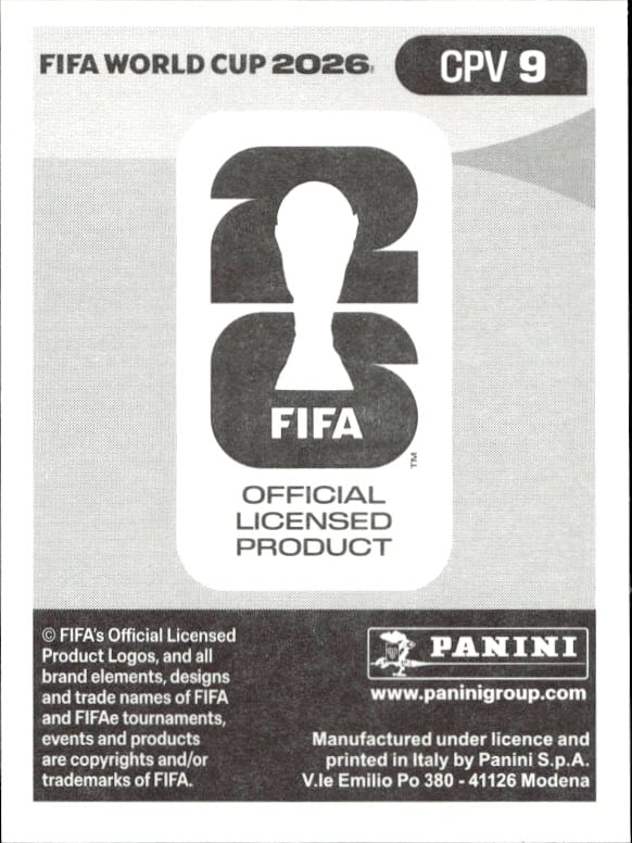 2026 Panini FIFA World Cup Vannick Semedo #CPV 9 soccer trading card back