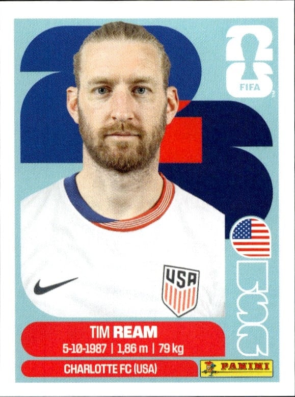 2026 Panini Fifa World Cup Tim Ream #USA 4 trading card